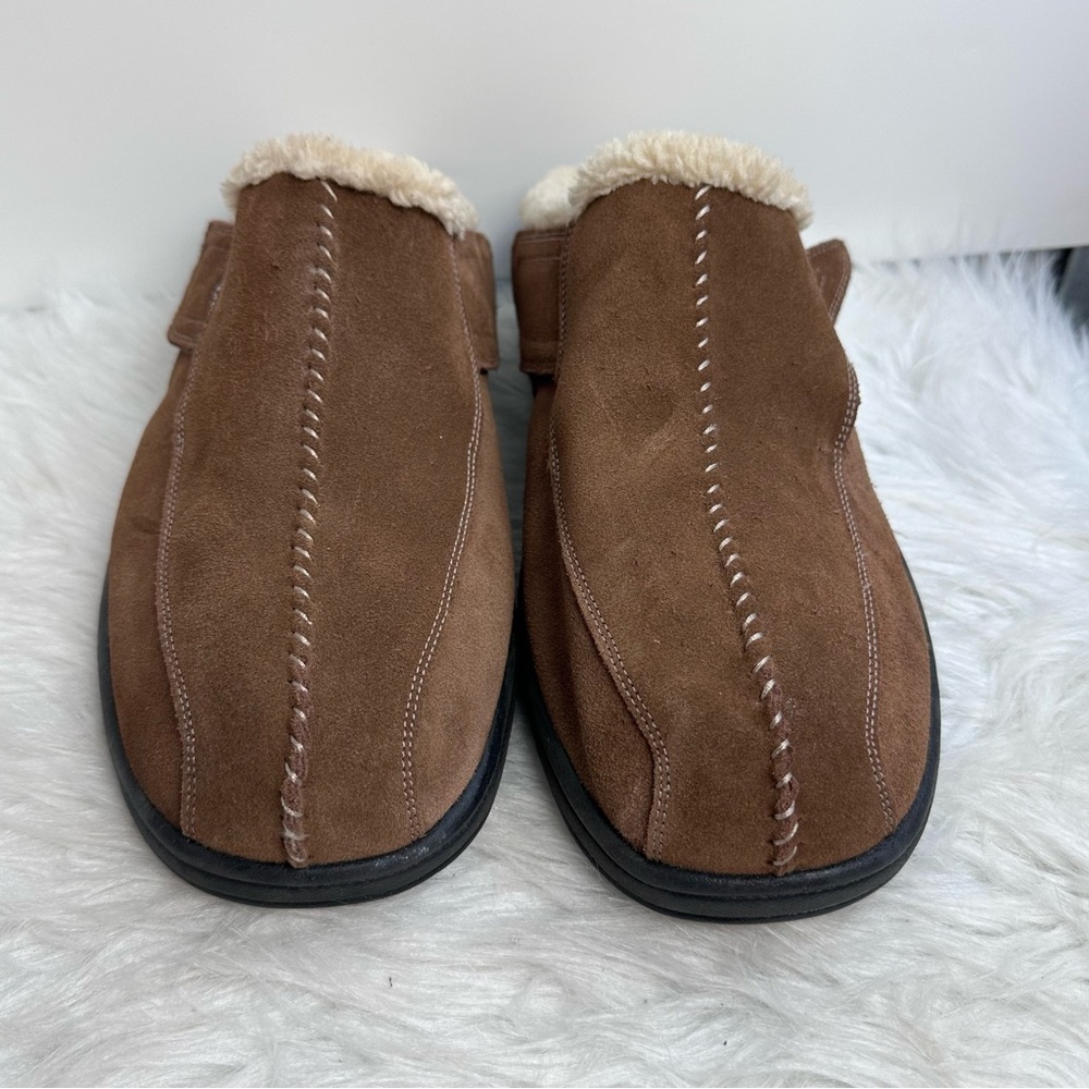 ORTHO FEET ASHEVILLE Men's Brown Slip-On SLIPPERS